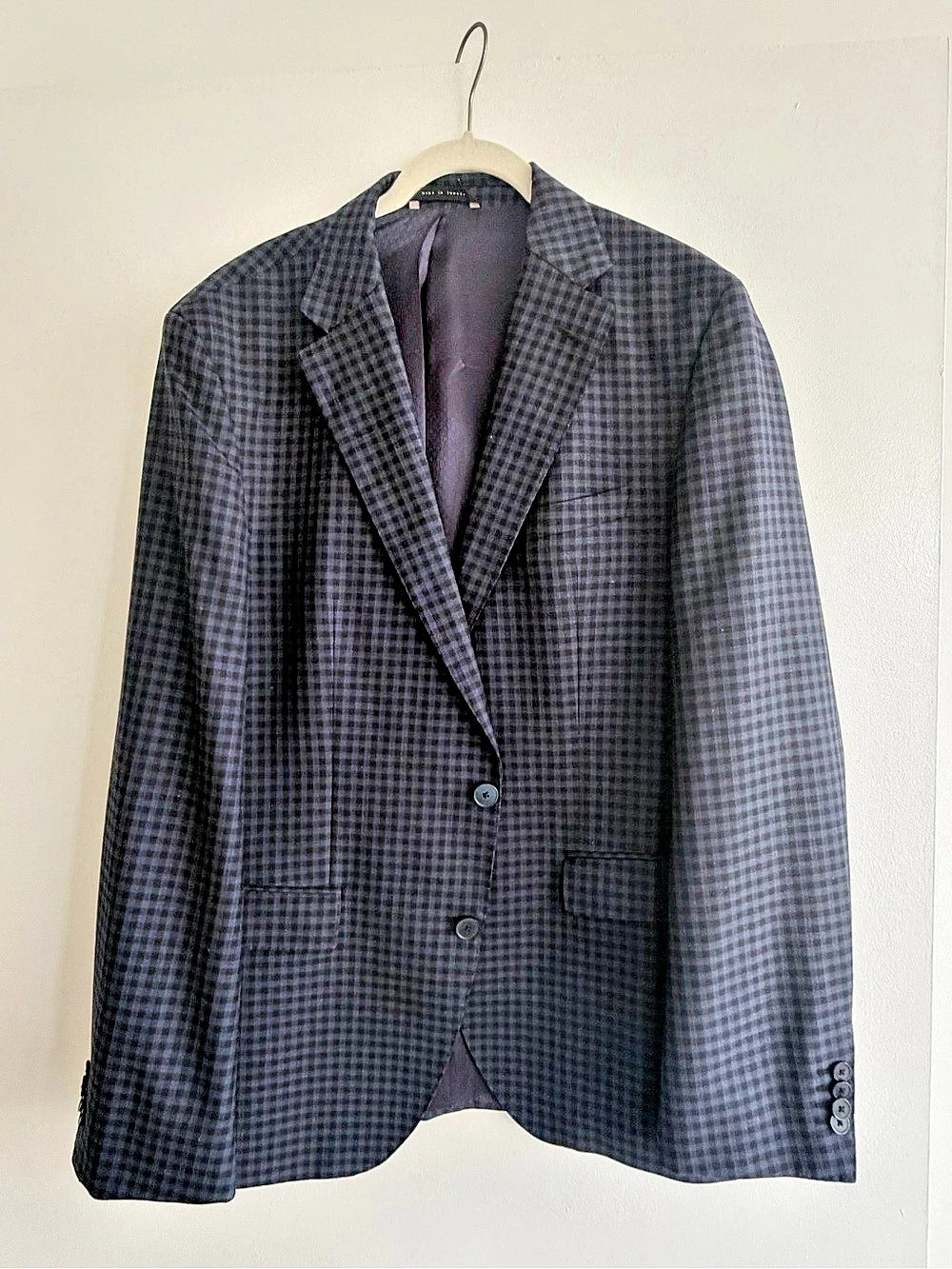 Hugo Boss Men's Checkered Wool Sport Coat US 42R